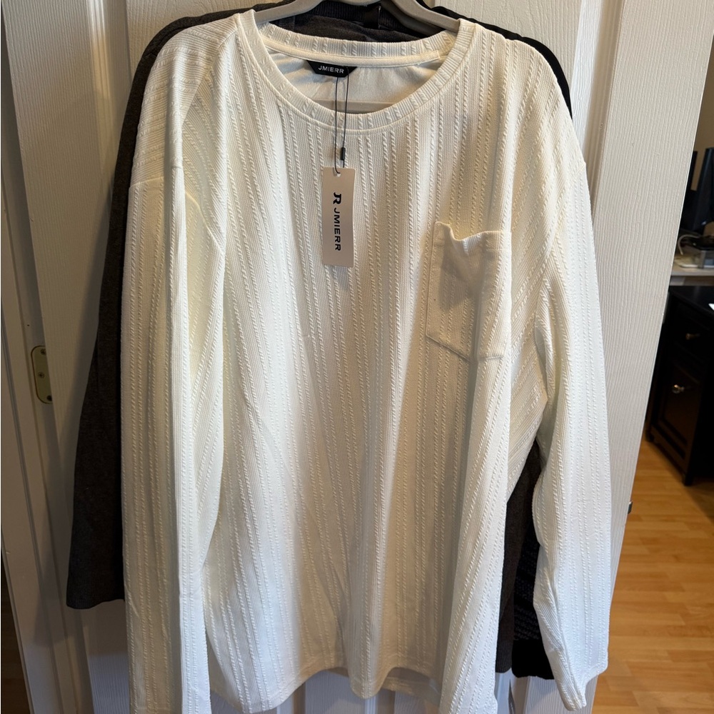 J. America White Long Sleeve Tee